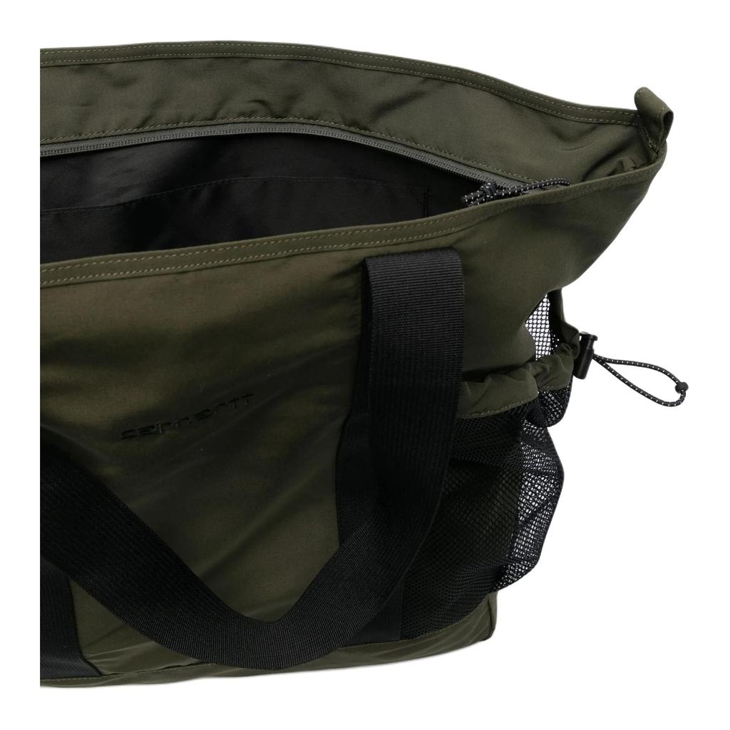 New Carhartt WIP Polyester Tote Bag, Shopping Bag, Handbag Regular Men's Green & Black I03460333XXX