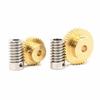 0.8M Precision Turbine Worm Gear Set 1:20/30/40/50/60 Teeth Stainless Steel Worm Copper Gear Accessories