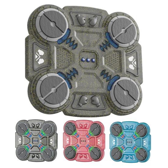 Music Boxing Machine Bluetooth-compatible Music Punching Target Smart Reaction Boxing Pad with 3 Speed Modes & LED Lights Rechargeable Fitness Toy