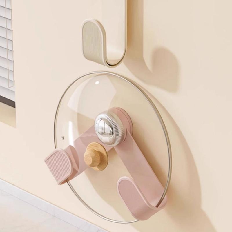 Without Drilling Kitchen Cabinet Lid Organizers With Adjustable Designs Home Accessory for Easy Installation Holder