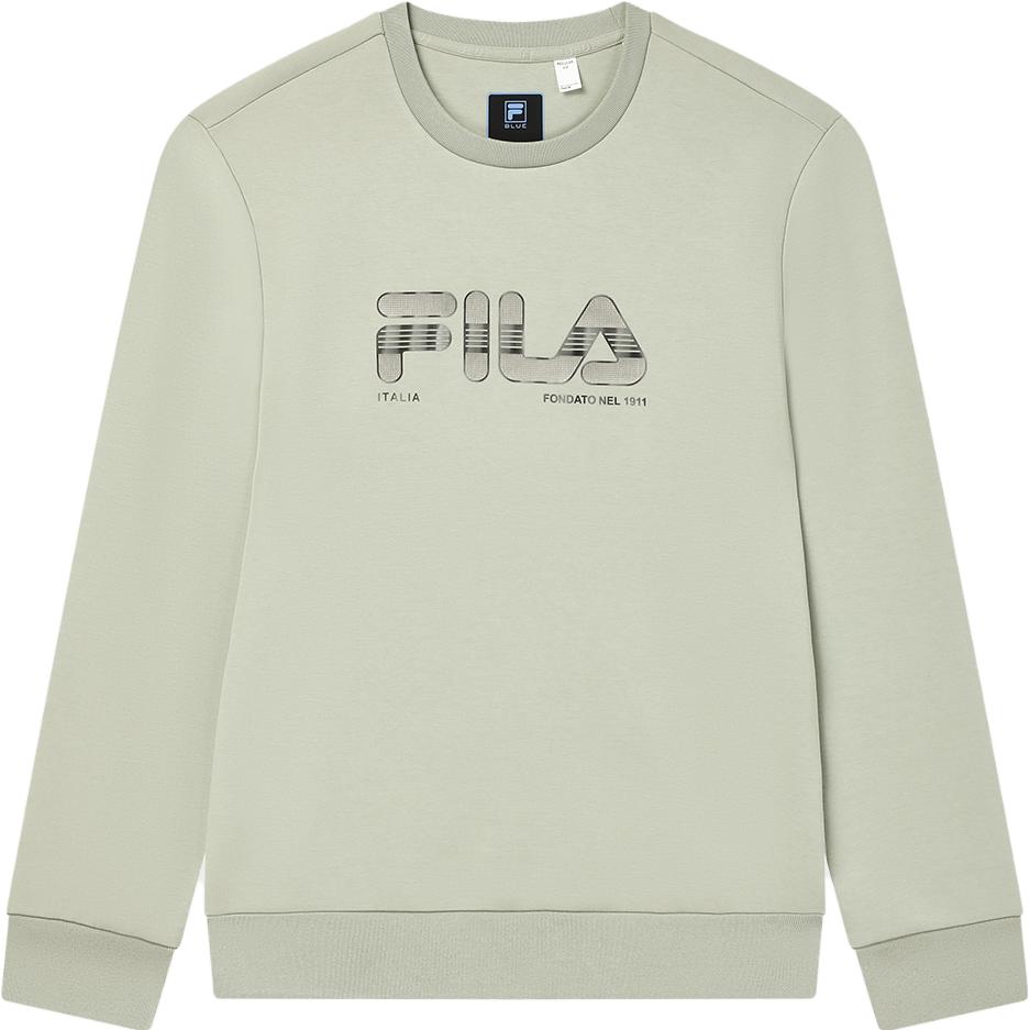 

FILA 2023 Winter New Simple Knit Sweatshirt Pullover Casual Long Sleeve Men tops Blue Gray Green F11M342211FLG XXL