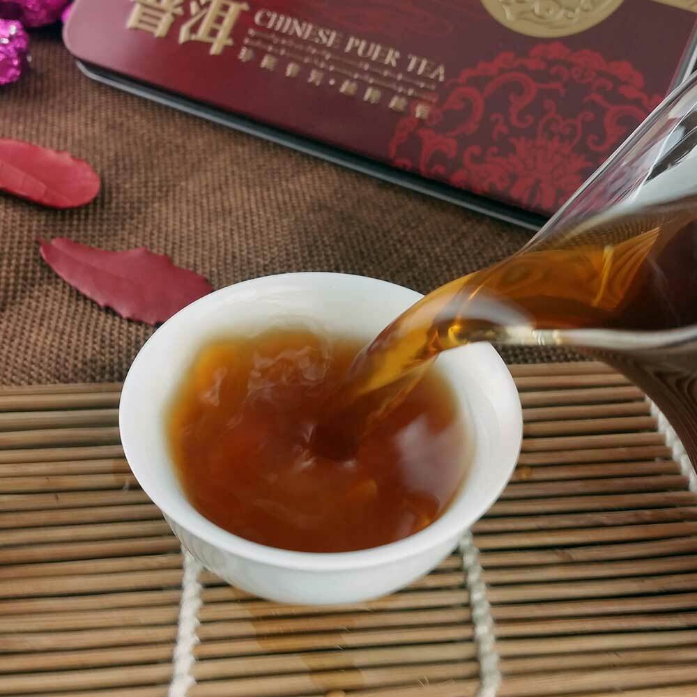 2021/2022 Lotus Leaf Mini Ripe Puer Tuocha Yunnan Gift Pack Shu Puerh 75g