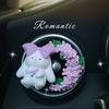 Osmanthus Rabbit Car Air Freshener Vent Decoration Perfume for Girls Car Interior Accessories Cute Aroma Diffuser Stone Fragrance