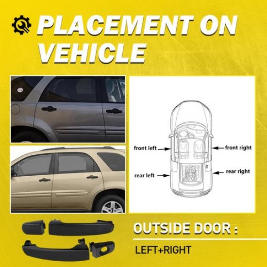 Outside Door Fit Handle Malibu Saturn Chevy Equinox Suzuki Pontiac Front Rear 4X