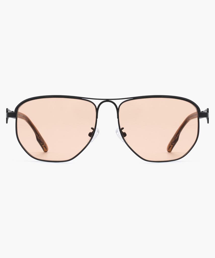 Likkeullou Rc Stainless Steel Veil Sunglasses Brown