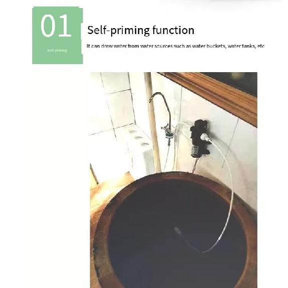 Bucket automatic water feeding, self-priming pump, handwashing station, faucet pumping, automatic start and stop 15W/30W