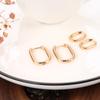 Fashion Personality Ear Buckle Earrings Simple Geometric Oval Rings Women's Ear Buckle Earrings Gold Plated Retro Earrings