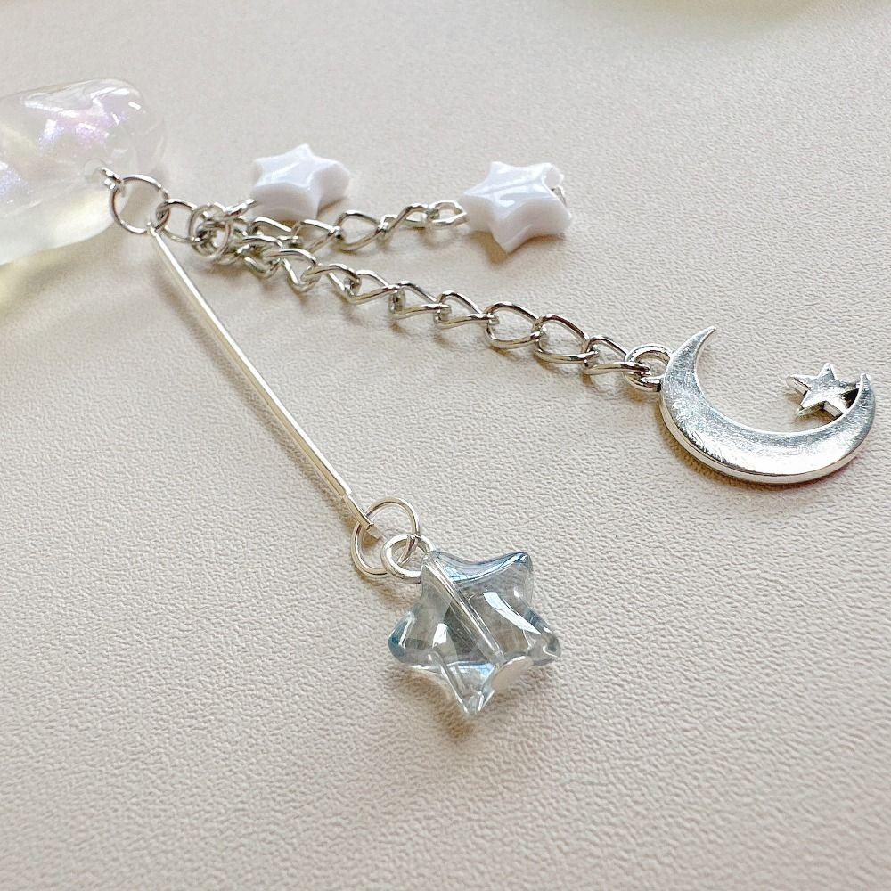 Rabbit Moon Star Phone Charms Acrylic Mid-Autumn Festival Mobile Strap  Female Lady Girl
