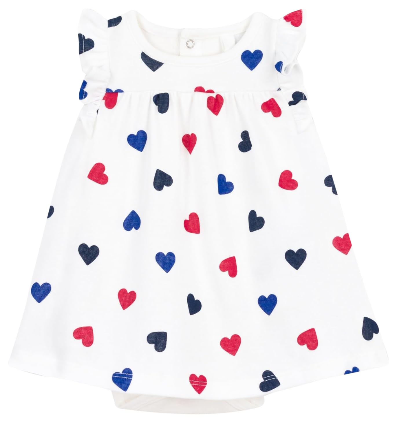 

платье A0CH1 6 месяцев 67см [Petit Bateau] Цельное Молочный/Разноцветный
