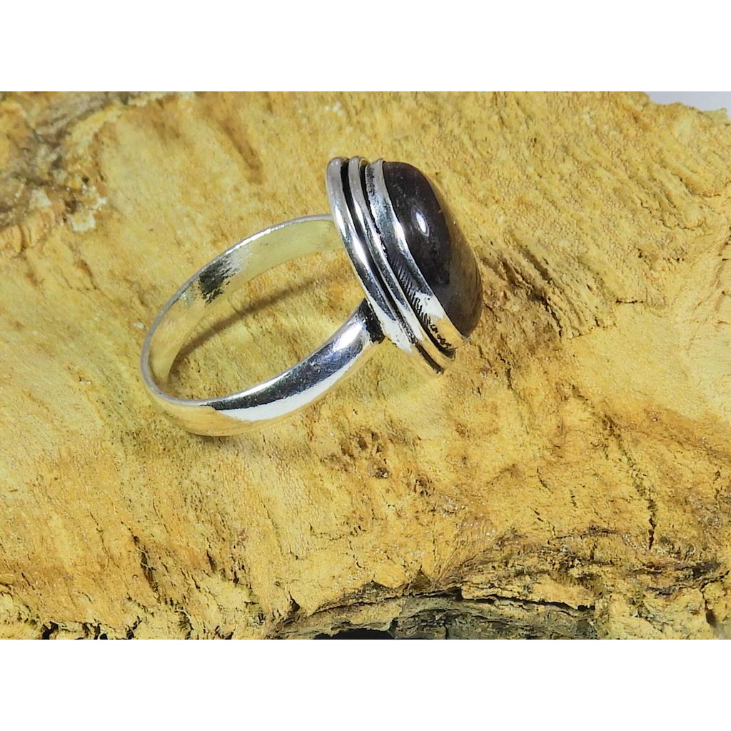 Natural Tiger Eye 925 Solid Sterling Silver Ring Size US-7.5 PG-118