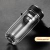 Shuiyibei Thickened Double-Layer Borosilicate Glass Tea Cup with Lid - 350ml