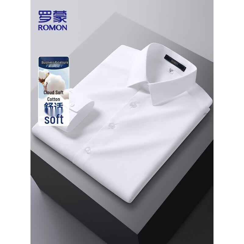 ROMON Men's Long Sleeve Wedding & Groom Shirt