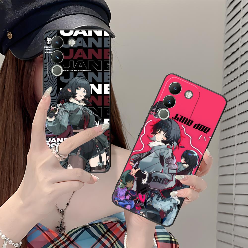 Zenless Zone Zero Jane Doe Phone Case for VIVO V60 V50 V40 V30 V29 V27 V25 V23 Pro Lite 5G Colorful Printing Cover Pretty Luxury