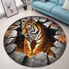 3D Vision Three-dimensional Round Home Floor Mat Trap Rug Washable Bedroom Decor Soft Carpet Anti-slip Carpets for Living Room