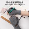 Knitted Flip Gloves Winter Warm Half-finger Gloves Student Writing Thickened Cold-proof Wool Finger Gloves