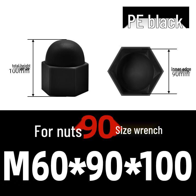 

Защитные колпачки для шестигранных гаек Lilang M60*90*100, 1 Pc