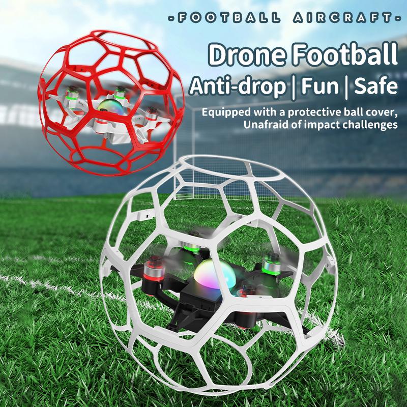 LYZRC L6 2.4G RC Football Drone 3D Full Protection Pressure Altitude Brushless Remote Control Quadcopter for Kid Gifts