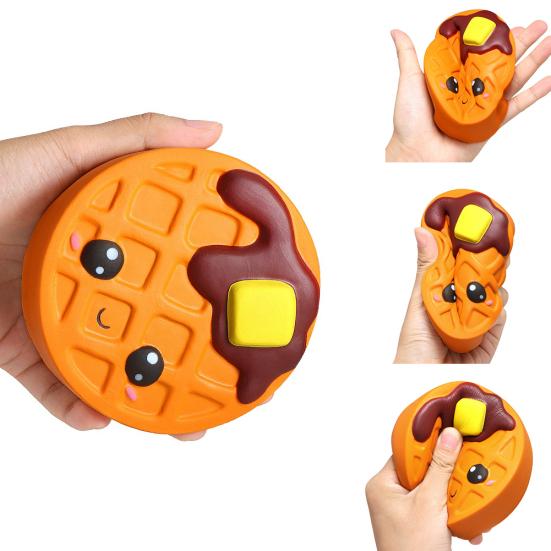 Squishy Chocolate Cake Waffle Scented Slow Rising Kids Adult Stress Relief