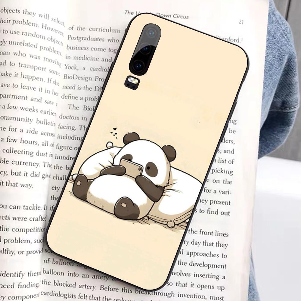 Cartoon Lovely Panda Phone Case For Huawei Honor 10 Lite 9 20 7A 9X 30 50 60 70 Pro Plus Soft Silicone Cover
