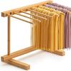 Porta Essiccazione e Conservazione Noodles in Legno Pieghevole Rotante per Piani Cucina