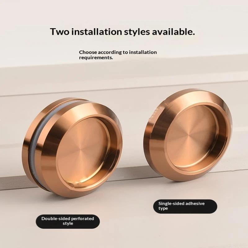 Multifunctional Stainless Steel Invisible Door Handle Concealed Sliding Cupboard Handles Embedded Furniture Handles Glass Doors