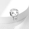 Europe Copper Metal Family Charm Bead Component Compatible With Authentic Original Bracelet High Quality Fine Jewelry High Quality Fine Jewelry