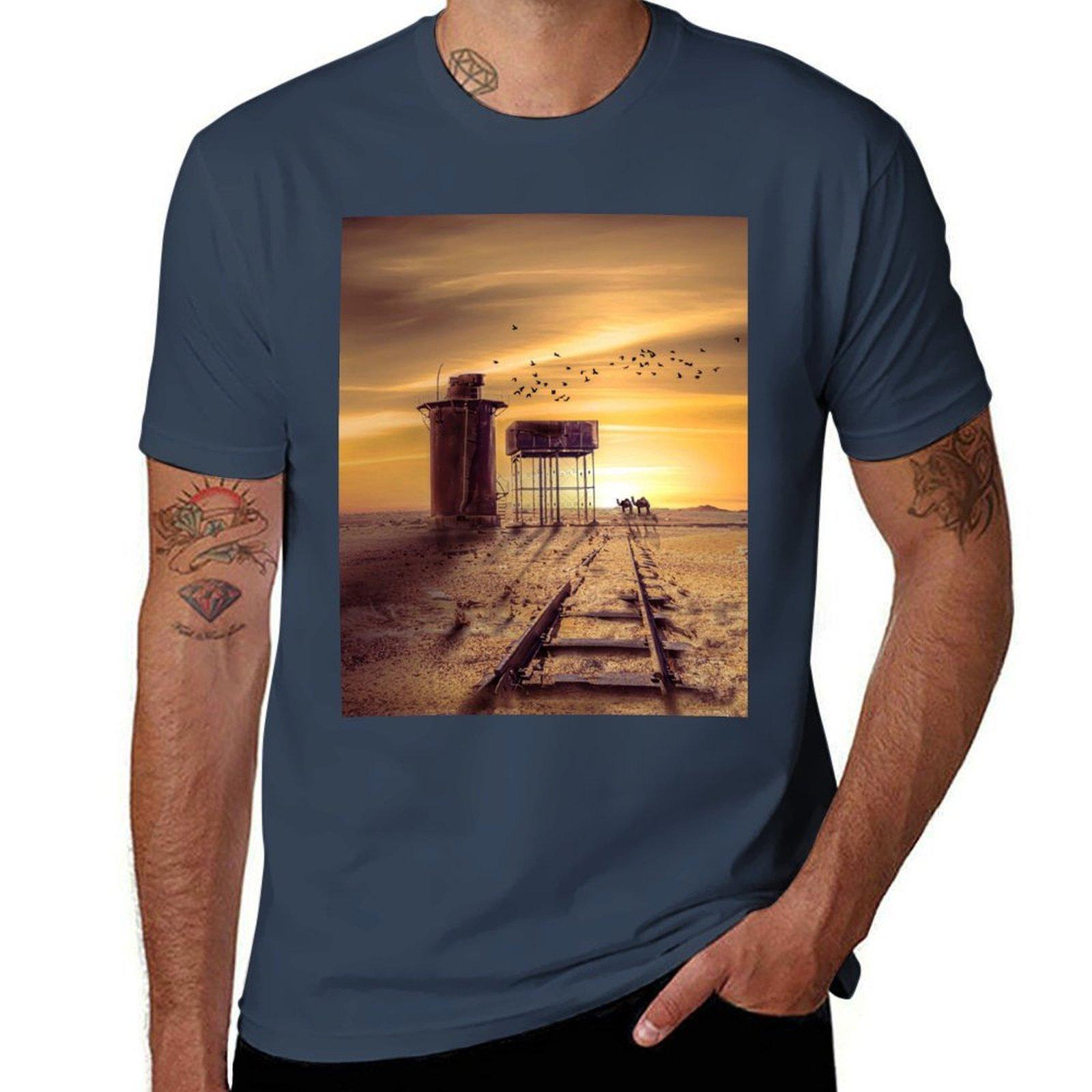 Ghan and Camels Graphic TShirt Work Comfort TShirt for Men S