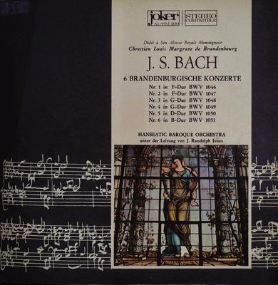 LP platba RANDOLPH JONES HANSEATIC BAROQUE O J S Bach 6 Braniborských koncertov ALM200 JOKER 1966 Taliansko Klasická Použitá