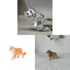 Wooden Animal Carving Decor Set With Handcrafted Art For Desktop Display And Gift Giving