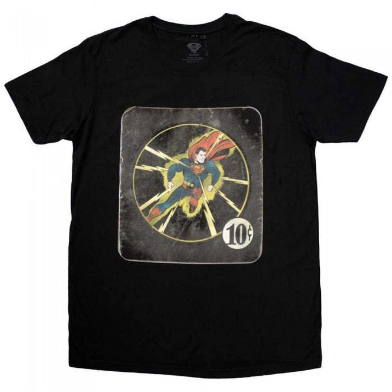 SUPERMAN Unisex Adult 10c T-Shirt S