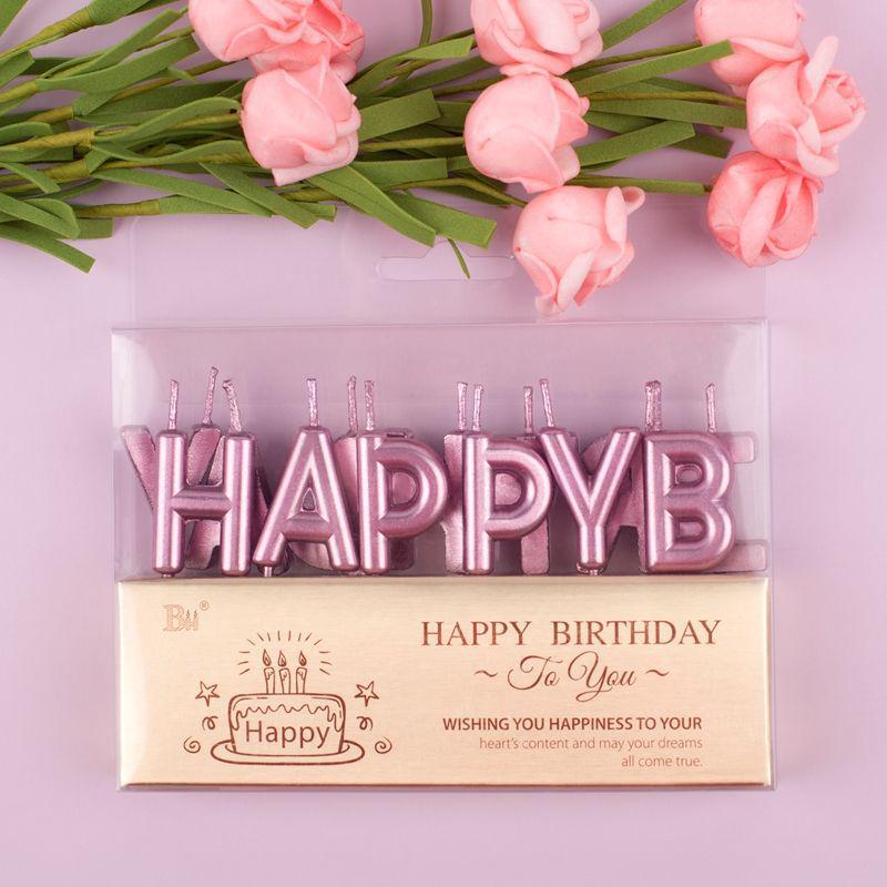 Creative Rotating Lotus Music Birthday Candle for Cakes
