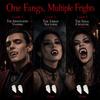 1/4Pair Resin Halloween Fangs Realistic Teeth Cosplay Fake Teeth Cosplay Fangs False Teeth  Party