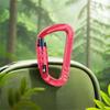 7075 Aviation Aluminum Safety Auto Lock Buckle D-shaped Electrophoresis Professional Carabiner Safe Multifunctional