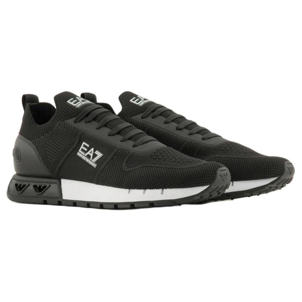 Emporio Armani EA7 Thick Sole Lace-Up Running Shoes Low Top Casual Shoes Men Sneakers Black X8X171XK3731N181