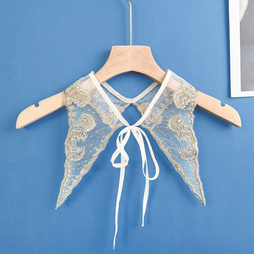 

Шаль на шнуровке Dingzhu, шалевый воротник, искусственный воротник, передняя планка, новый плащ, искусственные накладные воротники