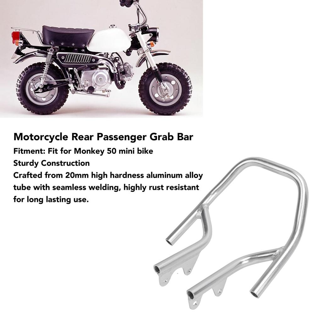 Tandem Grip Motorcycle Rear Passenger Grab Bar Tandem Bar Grab Bar Rear Passenger Handrail Grab Bar Aluminum Alloy Diameter inches Easy Installation
