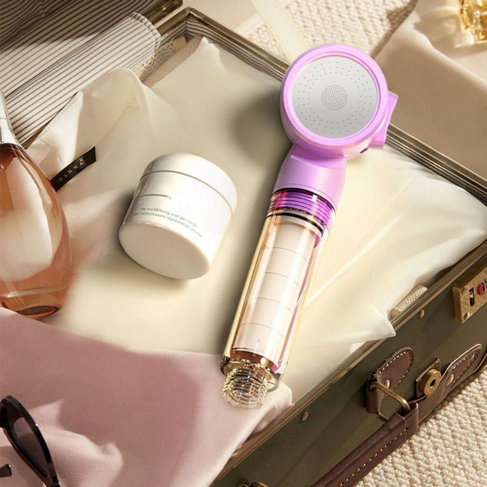 Portable Travel Showerhead 3 Modes Hotel Filter New Supercharged Showerhead  Universal