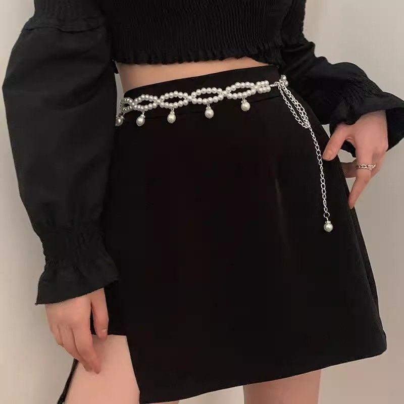 

Шикарная корейская жемчужная цепочка на талию для платьев, свитеров, модный аксессуар Main Image