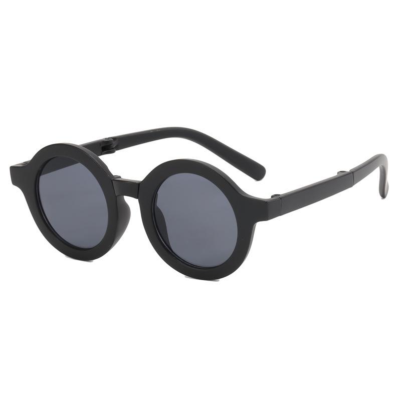 2025 ins cute sunscreen and UV resistant male and female children's glasses UV400 Folding new children's baby concave shaped