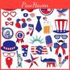 Theme Independence Day Star Pattern Creativity Party Decor Paper Photo Props