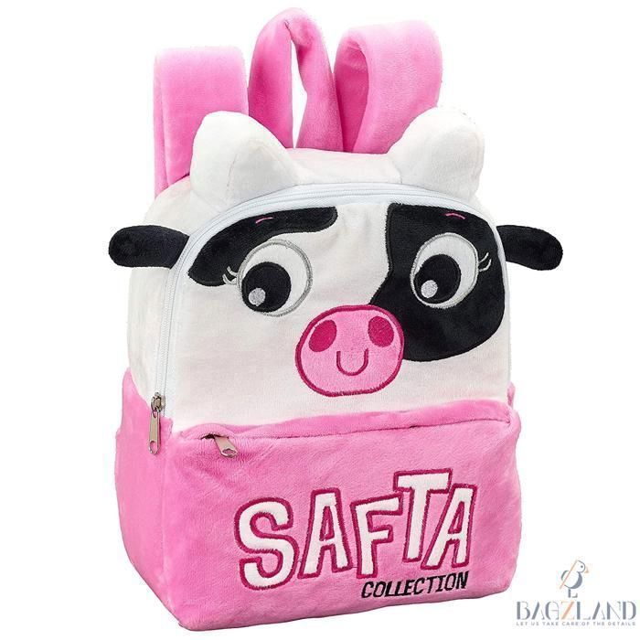 Cartable - Vache - 22x27x10 cm - Rose - Enfant - Maternelle