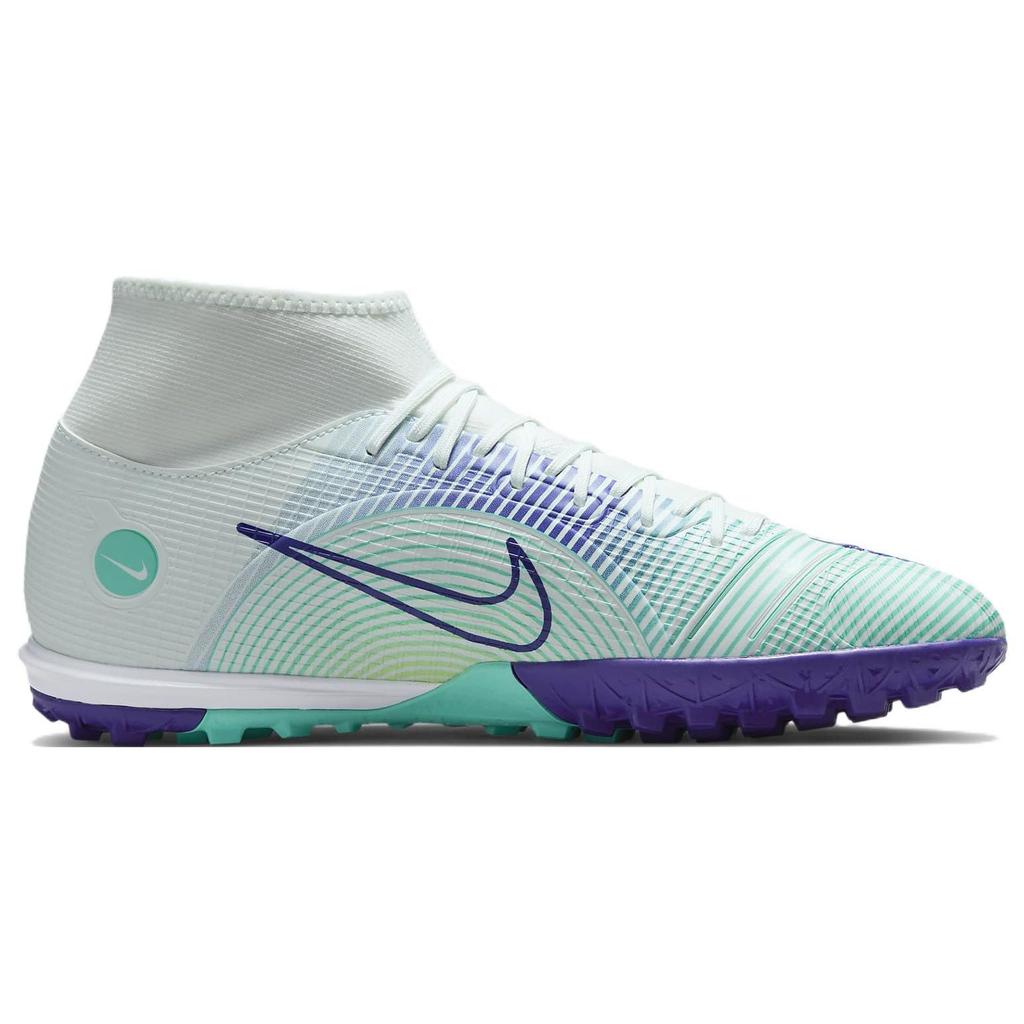 Nike Mercurial Superfly 8 Academy TF Soccer Shoes Unisex Soccer Shoes White Green Purple DN3789-375