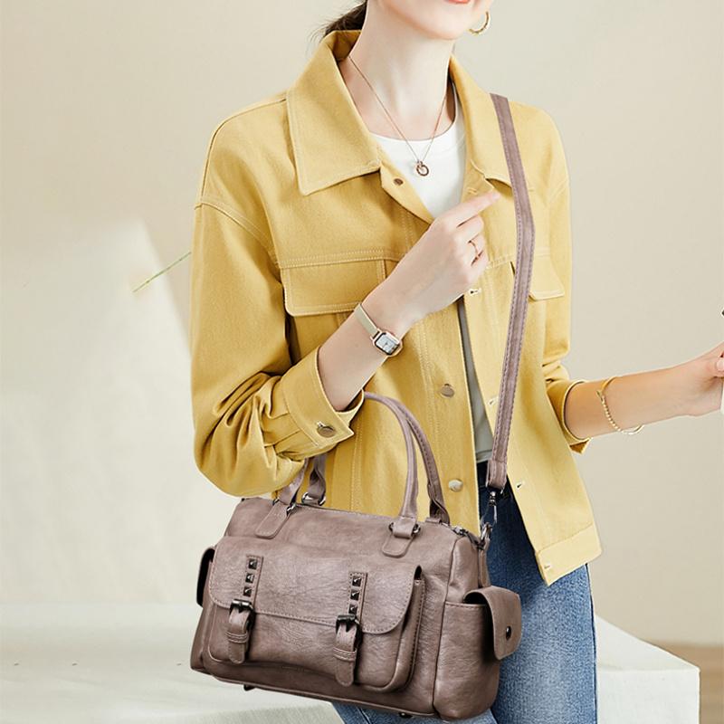 Luxus Handtaschen Damentaschen Designer Weiches Leder Tragbare Schulter Umhängetaschen für Frauen 2025 Winter Elegant Kleine Kapazität Tote Handtaschen