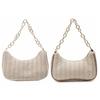 Square Weave Underarm Bag Zipper Clutch Bag Portable Beach Handbag  Outdoor