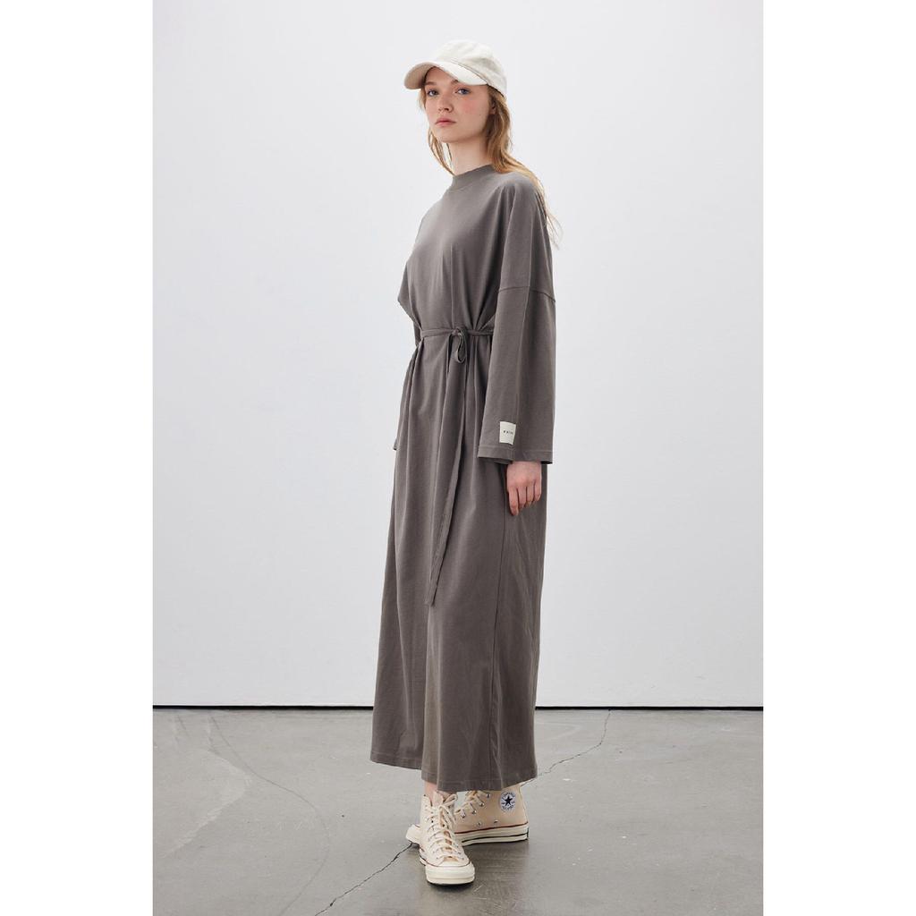 Oversize Long Comfortable Dress Anthracite