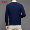 Hengyuanxiang Men's Pure Cashmere V-Neck Sweater
