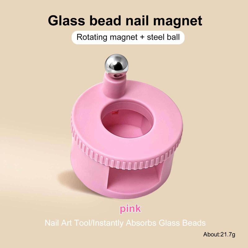 

Auto Spin Cat Eye Magnet, 360° Rotating Strong Magnetic Tool For Steel Bead Wide Light Effect, Multifaceted Nail Art Magnet