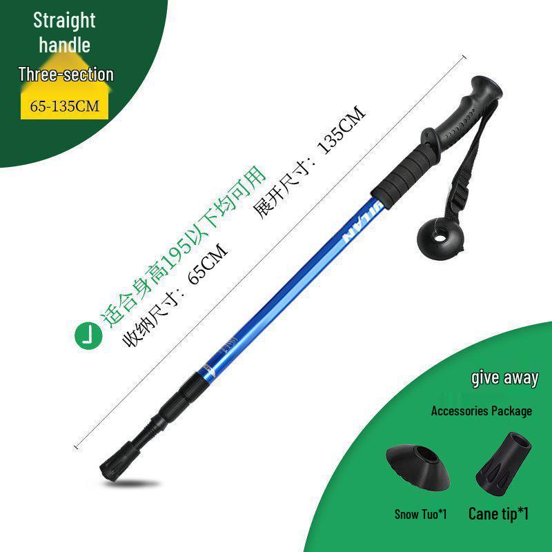 Telescopic Folding Multi-functional Hiking Poles for Men, Women, and Children - Self-defense and Mountain Climbing Walking Sticks by Chun Chu.