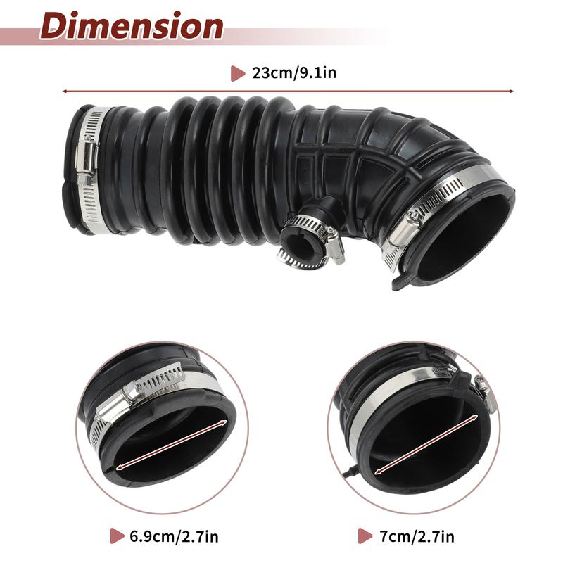 X Autohaux Air Intake Hose with Clamps for Infiniti G37 Q40 Q60 QX50 No.16576EY00A