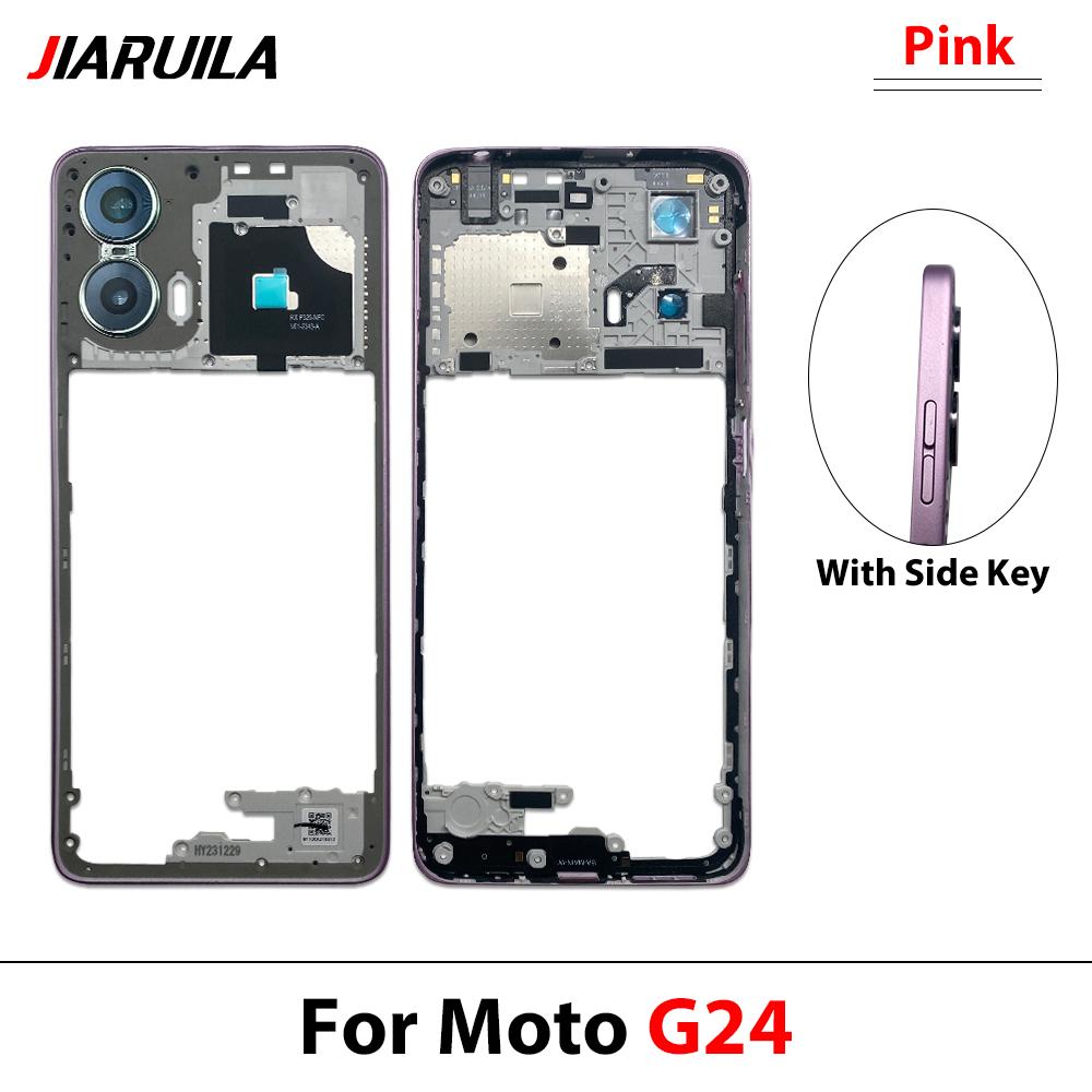 Nuovo Telaio Centrale Per Moto G14 G24 G32 Alloggiamento Sportellino Cornice Parti di Ricambio